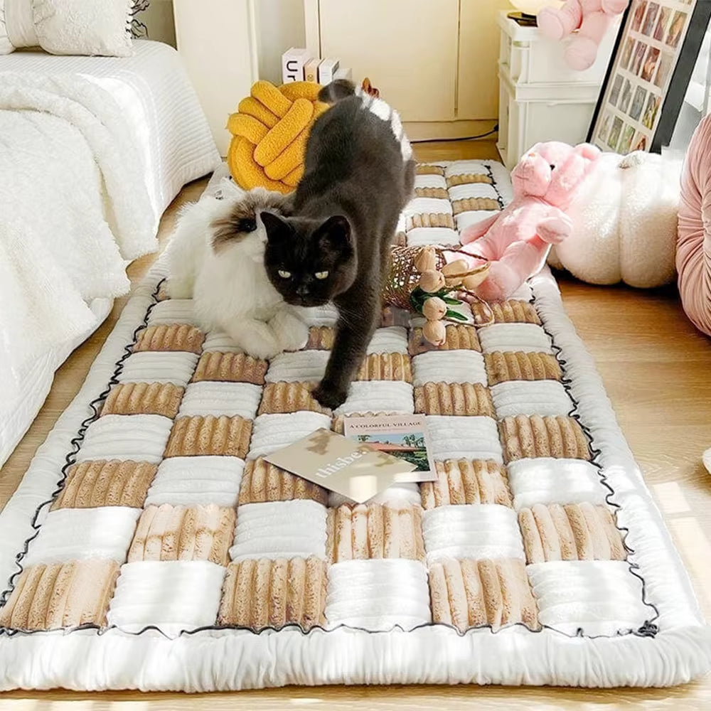 Dog Bed Mat Warm Pet Cat Scratchable Blanket Anti-Slip Washable Cushion Sofa Couch Cover Protector for Large Dogs Pet Supplies