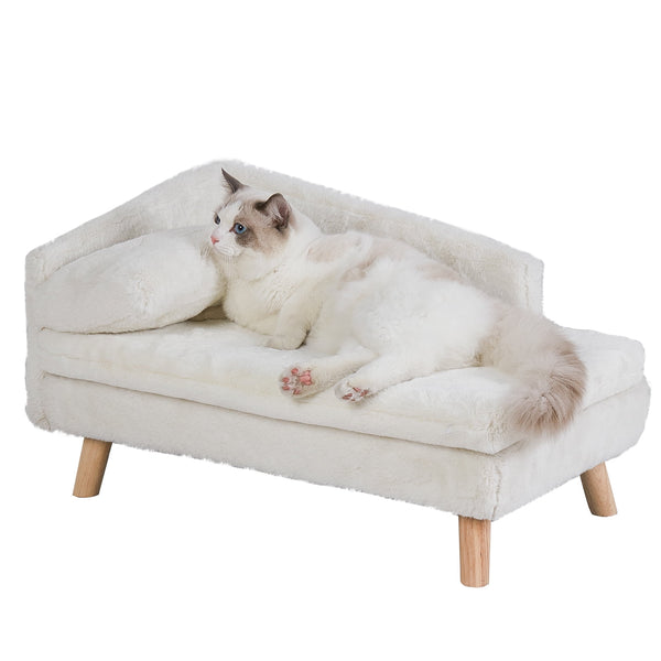 Elevated Sofa Couch Dog Bed Wood Legs for Small Pets
