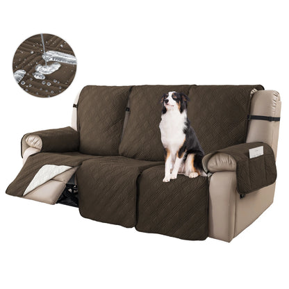 Non-Slip Recliner Sofa Covers 3 Seaters Elastic Band Sofa Covers Washable Furniture Protector for Bedroom, Office, Living Room