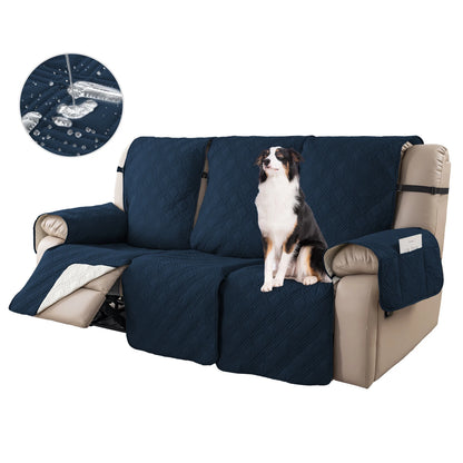 Non-Slip Recliner Sofa Covers 3 Seaters Elastic Band Sofa Covers Washable Furniture Protector for Bedroom, Office, Living Room