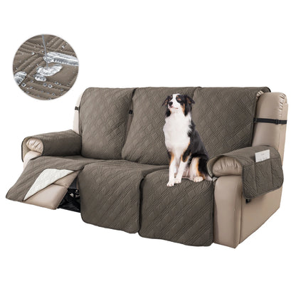 Non-Slip Recliner Sofa Covers 3 Seaters Elastic Band Sofa Covers Washable Furniture Protector for Bedroom, Office, Living Room