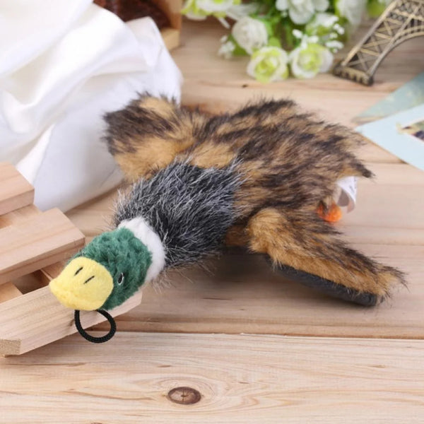 Squeaky Indestructible Duck Doggy Chew Toy