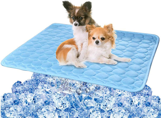 Dog Cooling Mat Cooling Mat for Dogs, Machine Washable Ice Silk Pad Pet Cool Blanket Cushion for Kennel/Sofa/Bed/Floor/Car Seats
