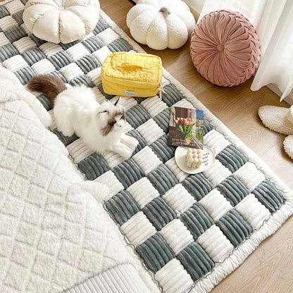 Dog Bed Mat Warm Pet Cat Scratchable Blanket Anti-Slip Washable Cushion Sofa Couch Cover Protector for Large Dogs Pet Supplies