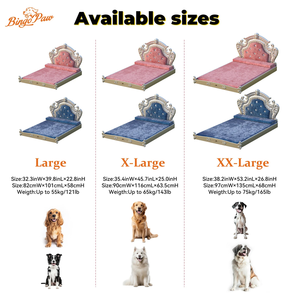 Luxury Pet Bed with Memory Foam Mattress, Washable Dutch Velvet Cover