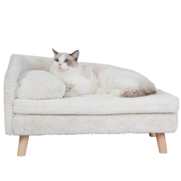 Elevated Sofa Couch Dog Bed Wood Legs for Small Pets