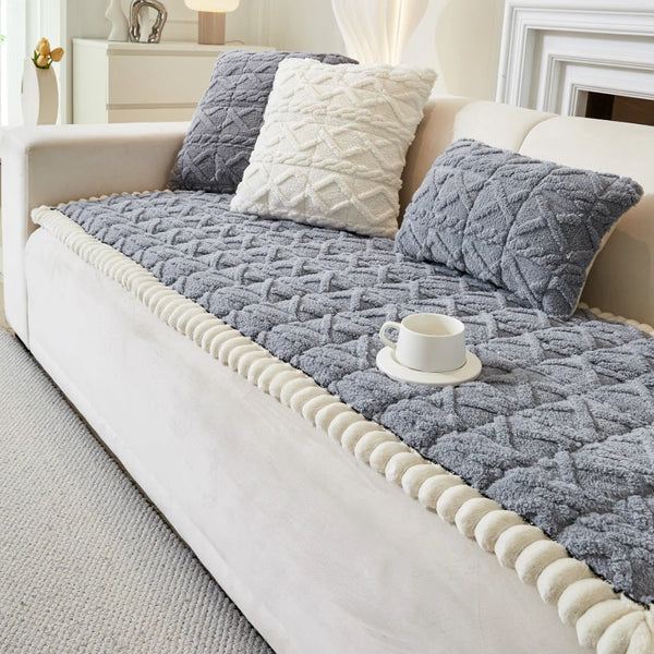 Lazy Soft Flannel Breathable Pet Mat Non-slip Sofa Cover