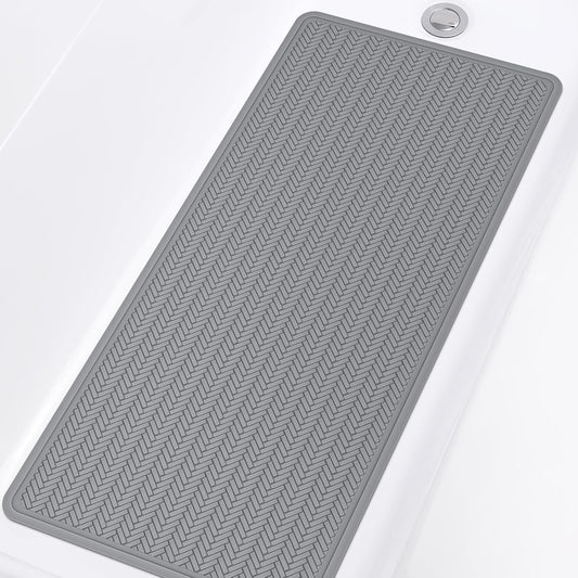 Dog Paw rug for Dirty Paws, Machine Washable anti Slip Mat (Grey, 36" X 17")
