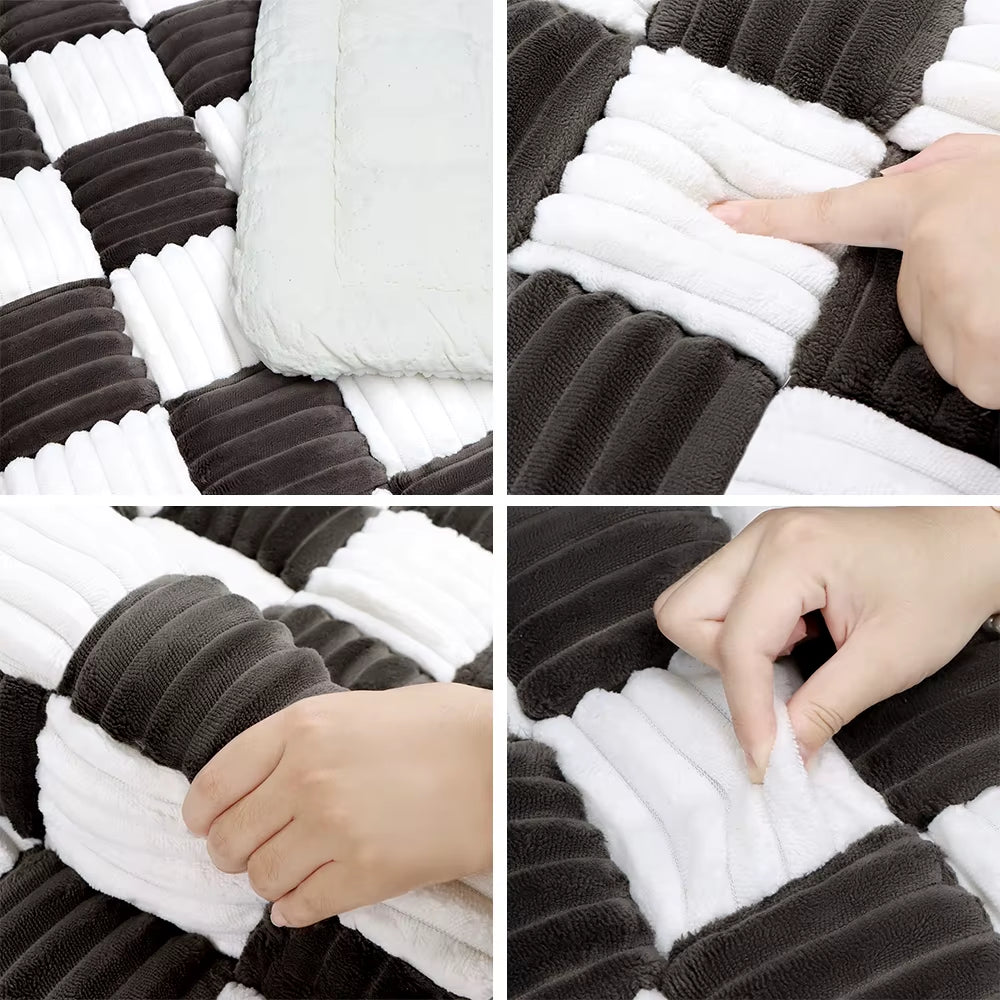 Dog Bed Mat Warm Pet Cat Scratchable Blanket Anti-Slip Washable Cushion Sofa Couch Cover Protector for Large Dogs Pet Supplies