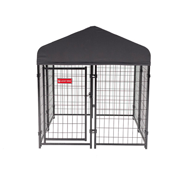 STAY Series Studio Jr. Dog Kennel 4'X4' with Privacy Screen